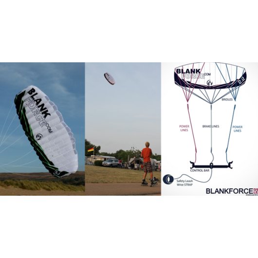 Blankforce Lenkmatte Trainerkite  3,3m&sup2;